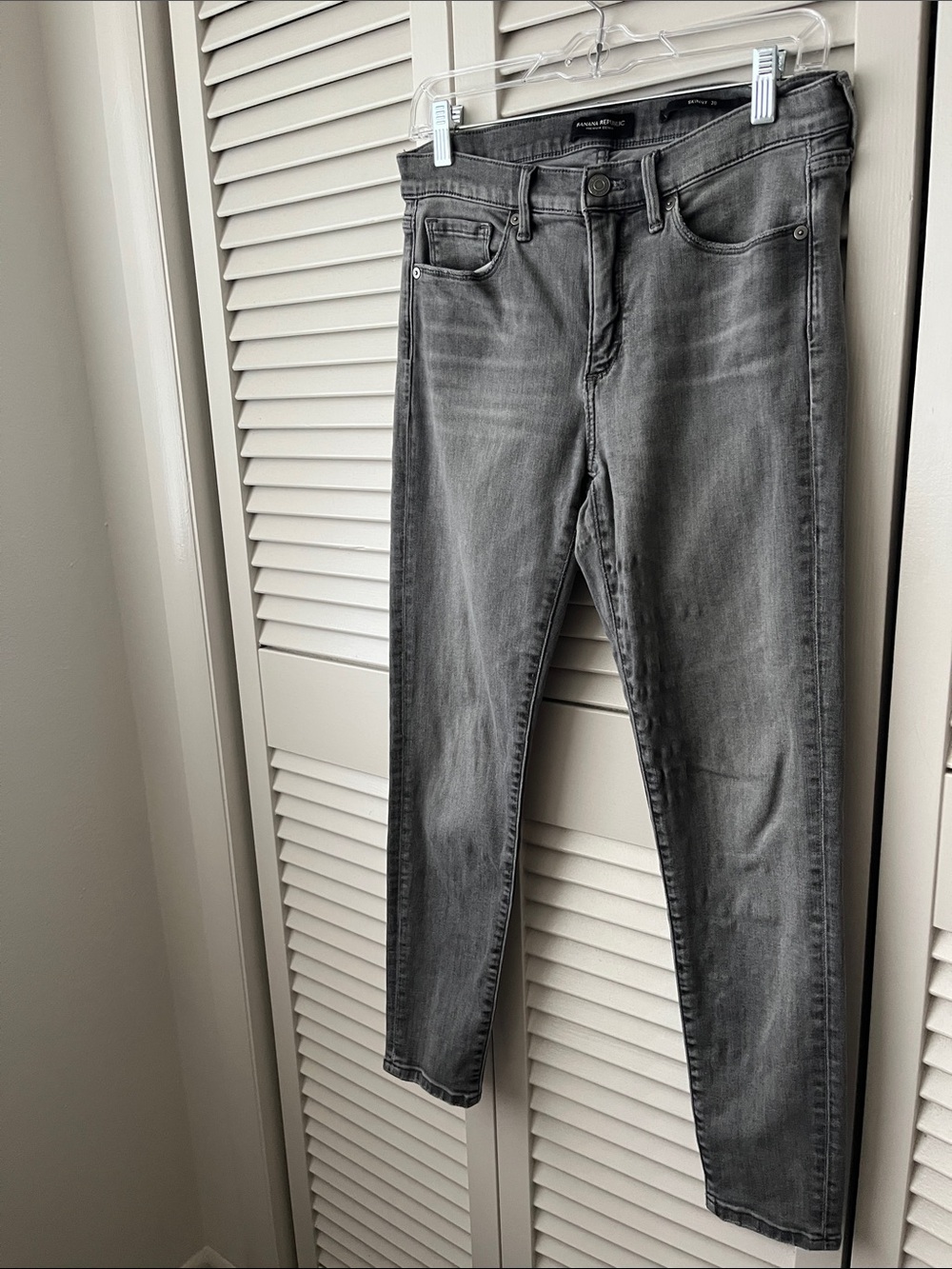 Banana Republic Charcoal Gray Skinny Jeans
